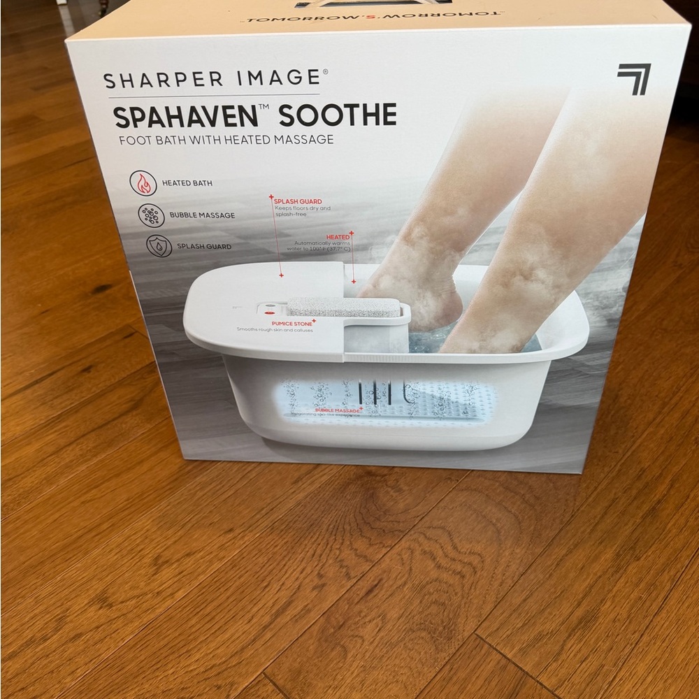 Sharper Image SpaHaven Heated Foot Bath. Brand New!! Pedicure night!